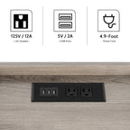 Nightstand with Charging Station and USB Ports