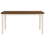 Classic 6-Piece Dining Set Wooden Table and 4 Chairs with Bench