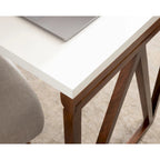 Wood Wall-Mounted Folding Table | Space-Saving Dining & Desk, 24x33x31