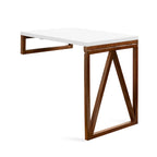 Wood Wall-Mounted Folding Table | Space-Saving Dining & Desk, 24x33x31
