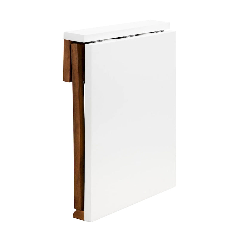 Wood Wall-Mounted Folding Table | Space-Saving Dining & Desk, 24x33x31