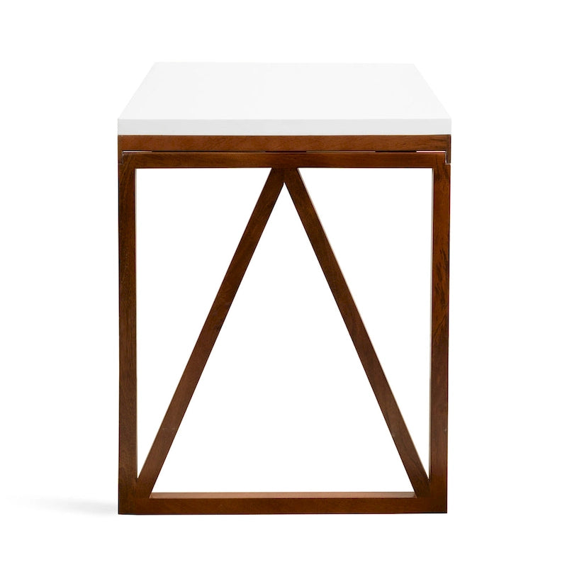 Wood Wall-Mounted Folding Table | Space-Saving Dining & Desk, 24x33x31