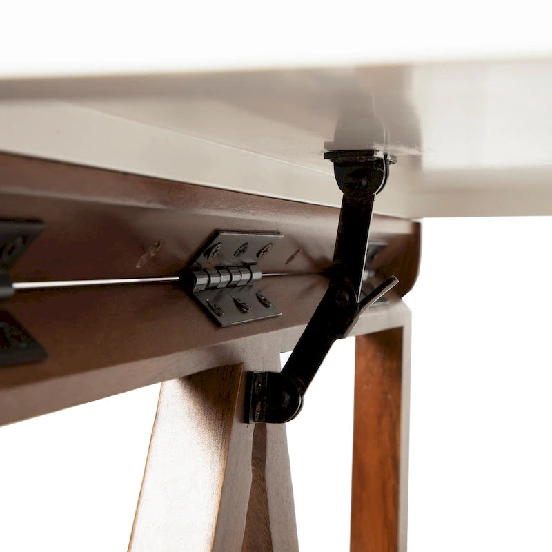 Wood Wall-Mounted Folding Table | Space-Saving Dining & Desk, 24x33x31