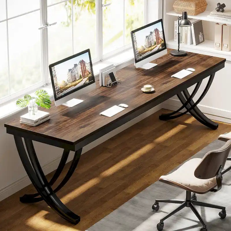 78" Large Computer Desk for Home Office | Minimalist Rectangular Writing Table
