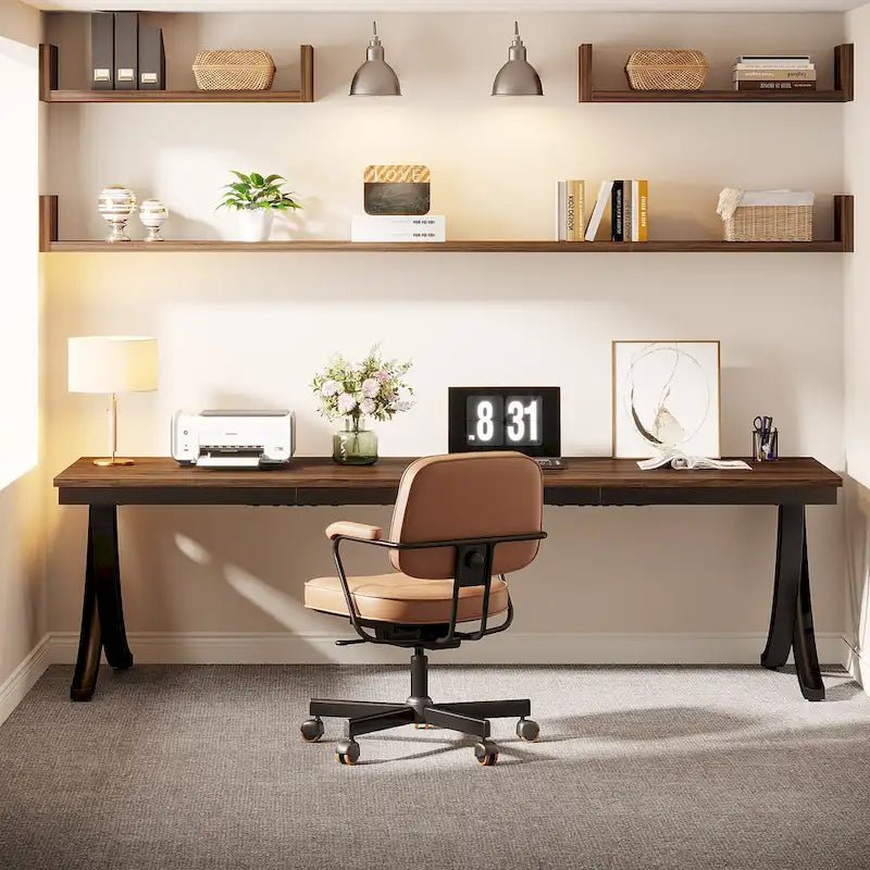 78" Large Computer Desk for Home Office | Minimalist Rectangular Writing Table