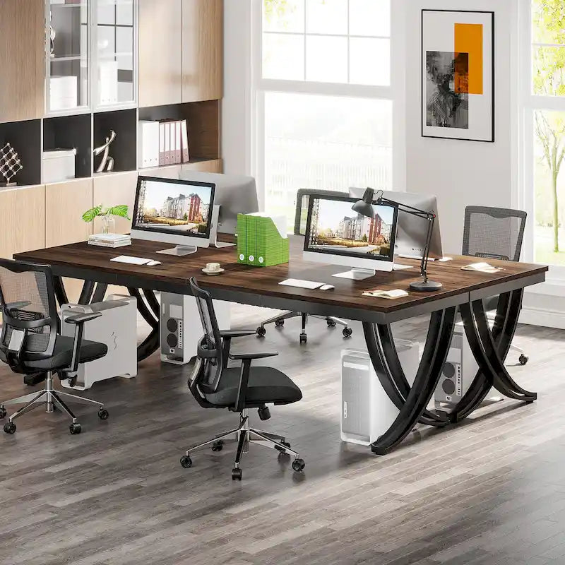 78" Large Computer Desk for Home Office | Minimalist Rectangular Writing Table