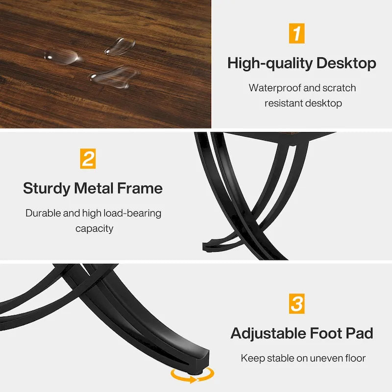 78" Large Computer Desk for Home Office | Minimalist Rectangular Writing Table