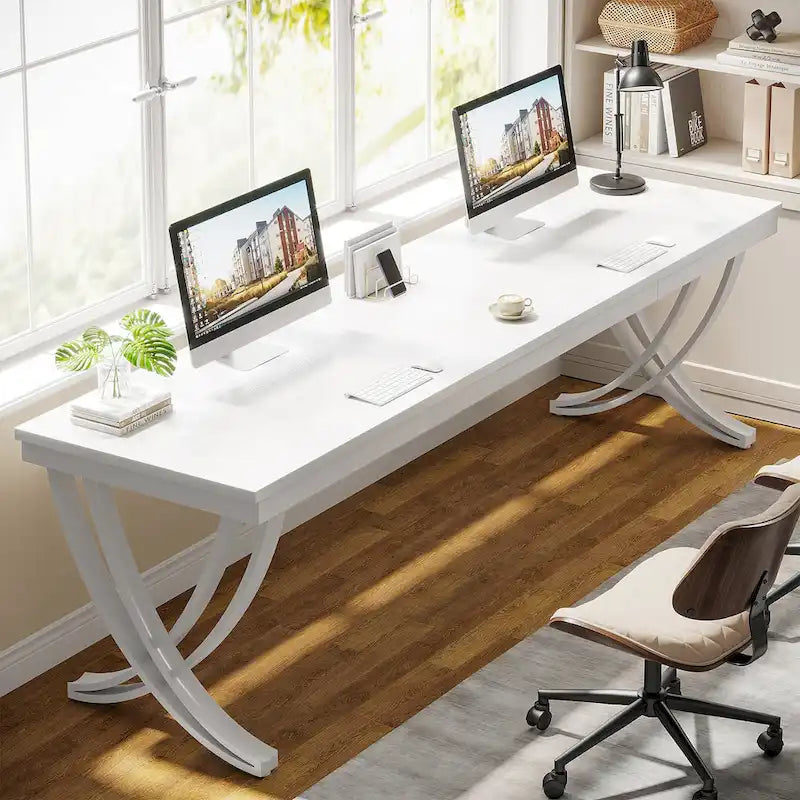 78" Large Computer Desk for Home Office | Minimalist Rectangular Writing Table