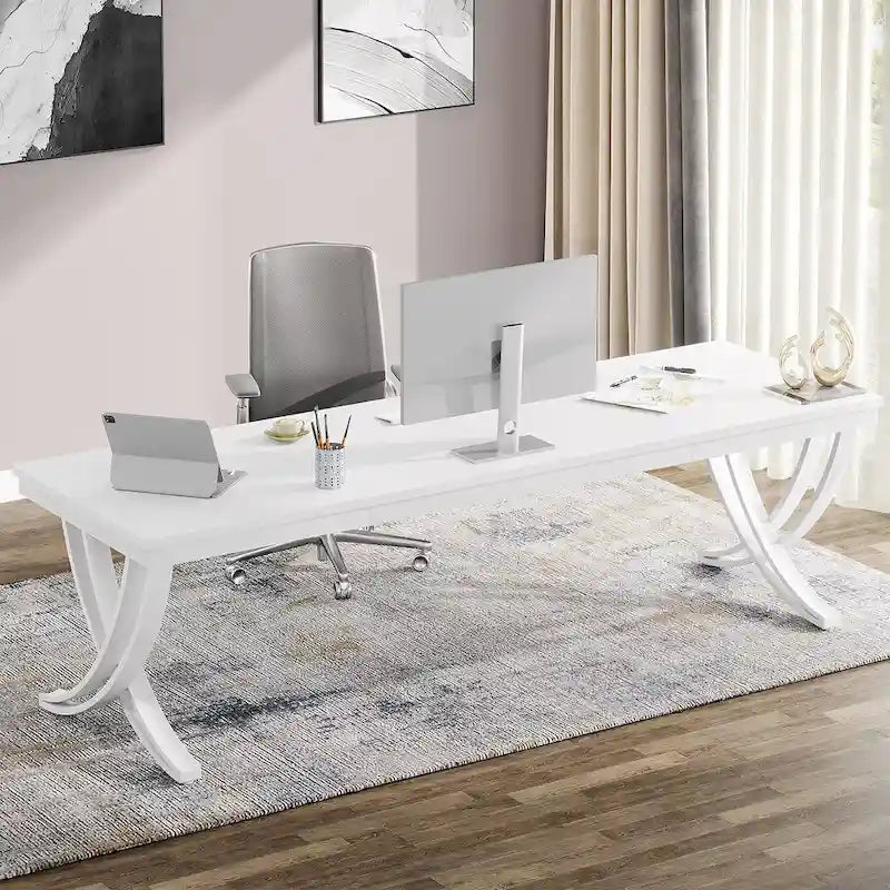 78" Large Computer Desk for Home Office | Minimalist Rectangular Writing Table