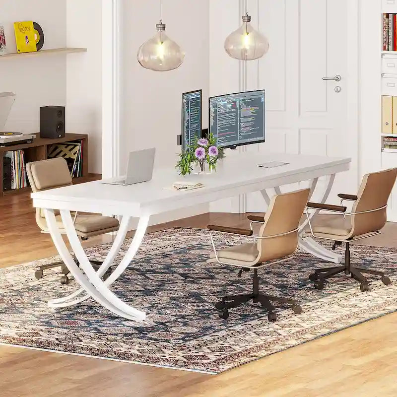 78" Large Computer Desk for Home Office | Minimalist Rectangular Writing Table