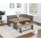 Country Style Breakfast Nook Dining Set for Kitchen or Dining Room