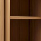 Large Capacity Bamboo Storage Cabinet Furniture With Shelves