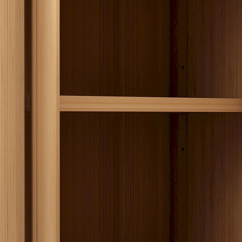 Large Capacity Bamboo Storage Cabinet Furniture With Shelves