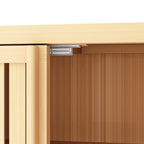 Large Capacity Bamboo Storage Cabinet Furniture With Shelves