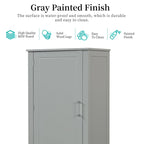 Tall Freestanding Bathroom Storage Cabinet with Two Drawers