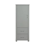 Tall Freestanding Bathroom Storage Cabinet with Two Drawers