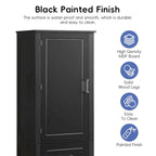 Tall Freestanding Bathroom Storage Cabinet with Two Drawers