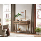41.9 Wood 2-Drawer Console Table
